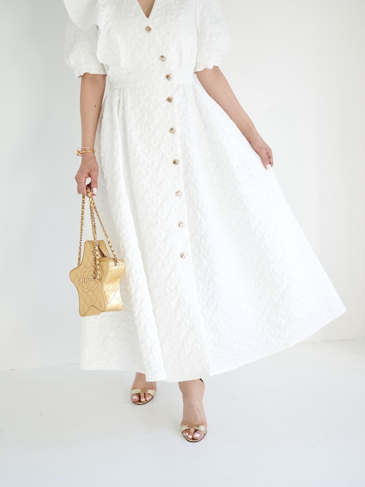 OBLI ジャガードフリルワンピース　サイズ1 新品 ジャガードフリルワンピース【残り3点】 | DRESS | OBLI