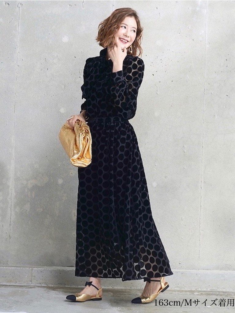 ベルベットドットスカート | BOTTOMS | OBLI 