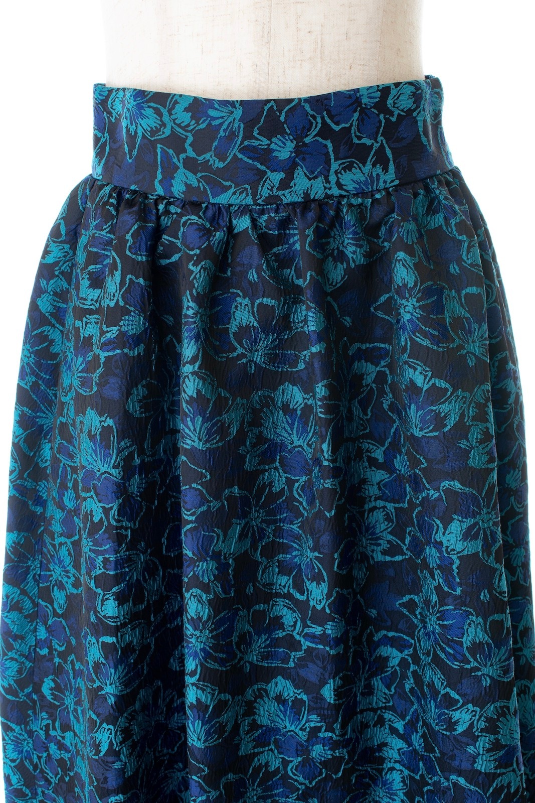 ブルーギャザースカート | BOTTOMS | OBLI 