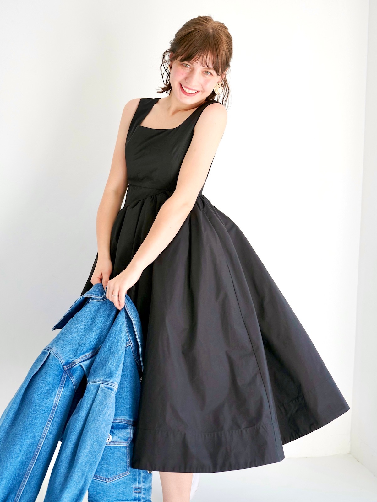 ボリュームタフタリボンワンピース | DRESS | OBLI