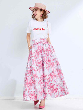 Smile Tシャツ/レッド | TOPS | OBLI 