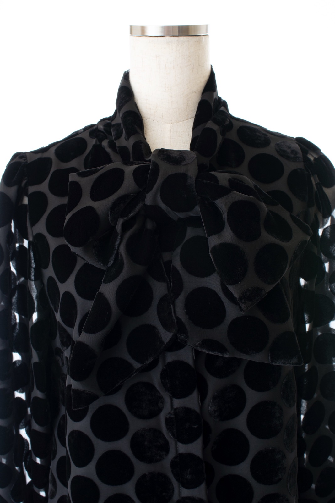 ベルベットドットブラウス | TOPS | OBLI