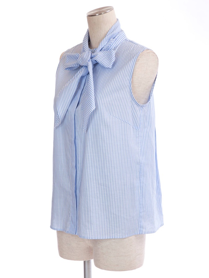 ストライプリボンブラウス | TOPS | OBLI