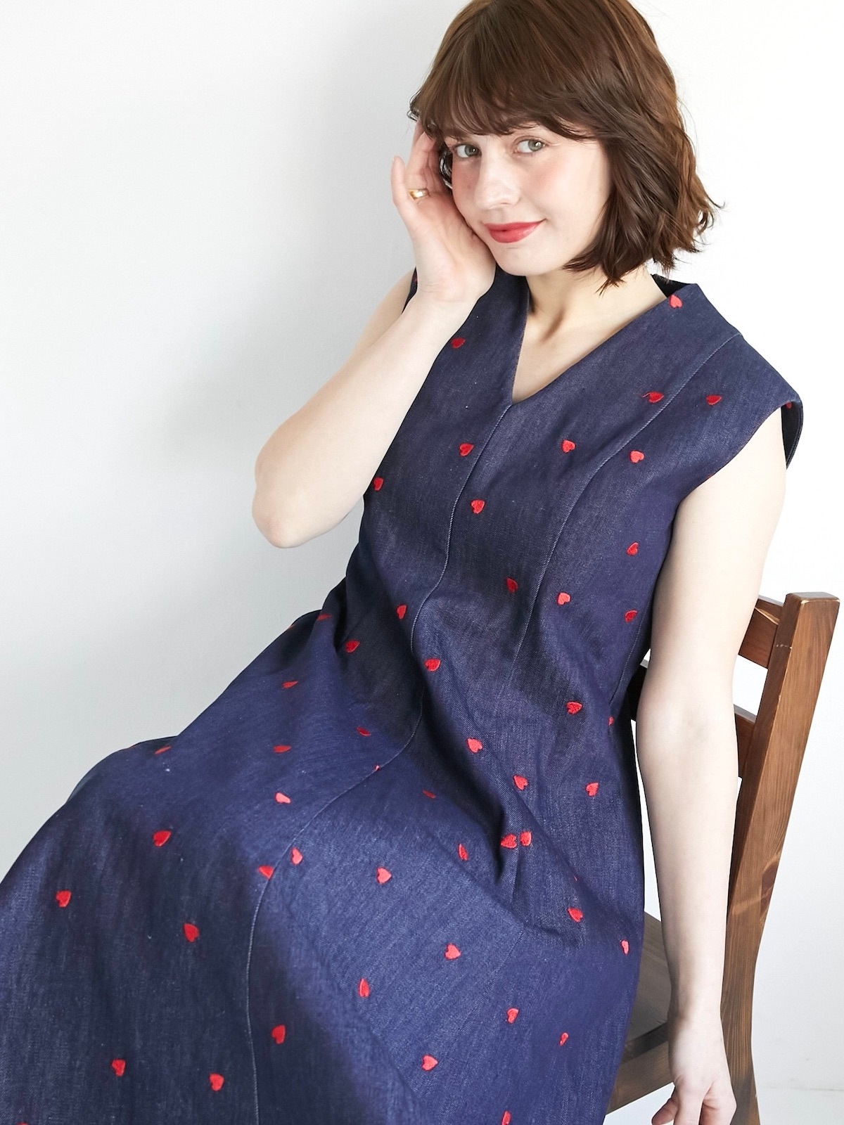 デニムハートワンピース | DRESS | OBLI