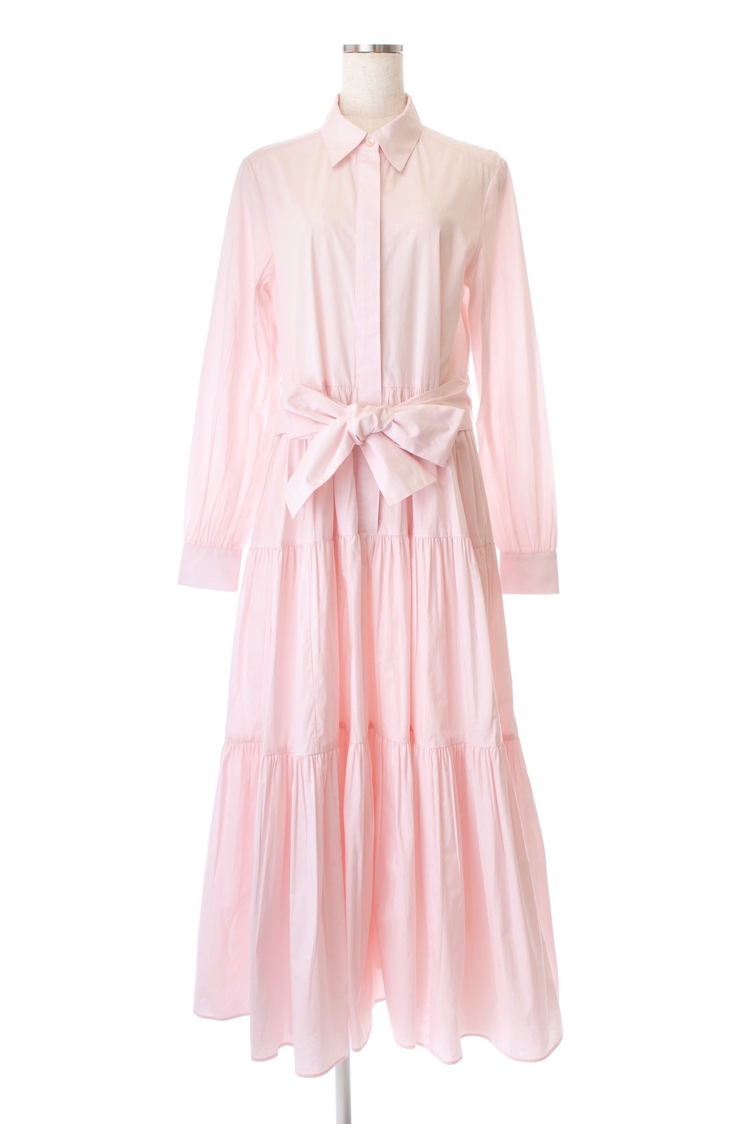 ティアードシャツワンピース/ピンク | DRESS | OBLI 