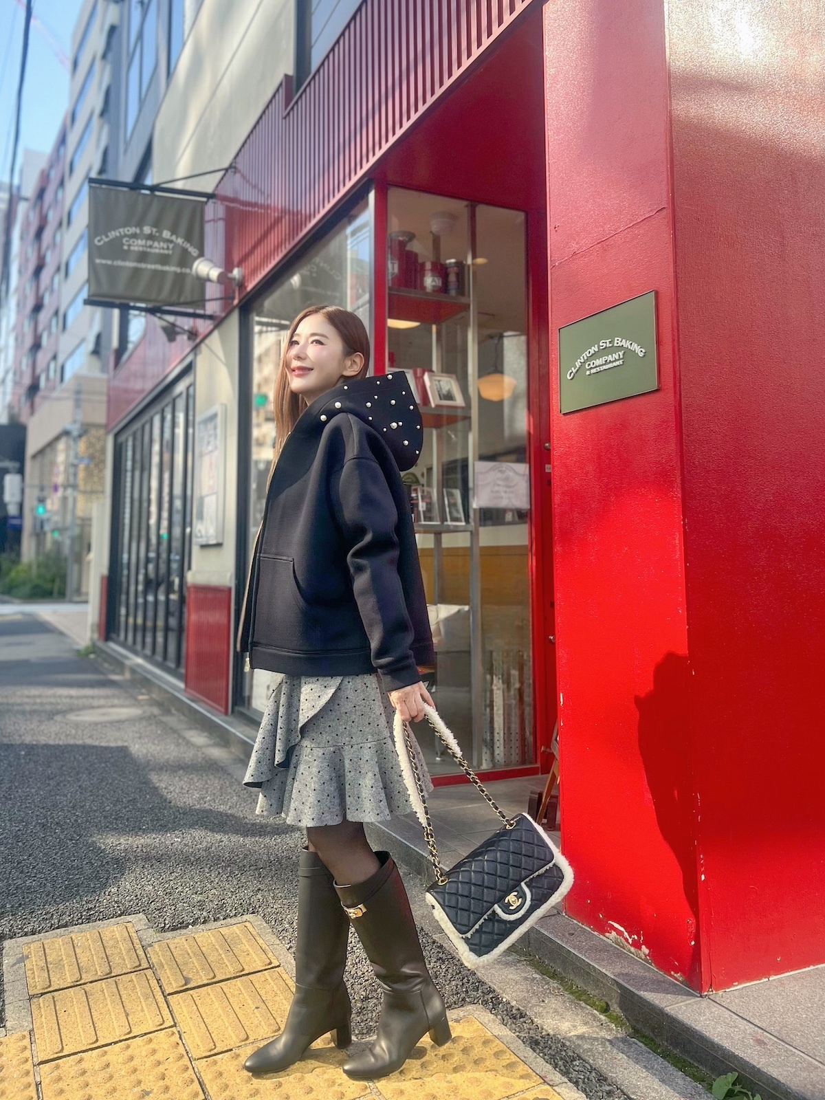 パールパーカーブラック | TOPS | OBLI