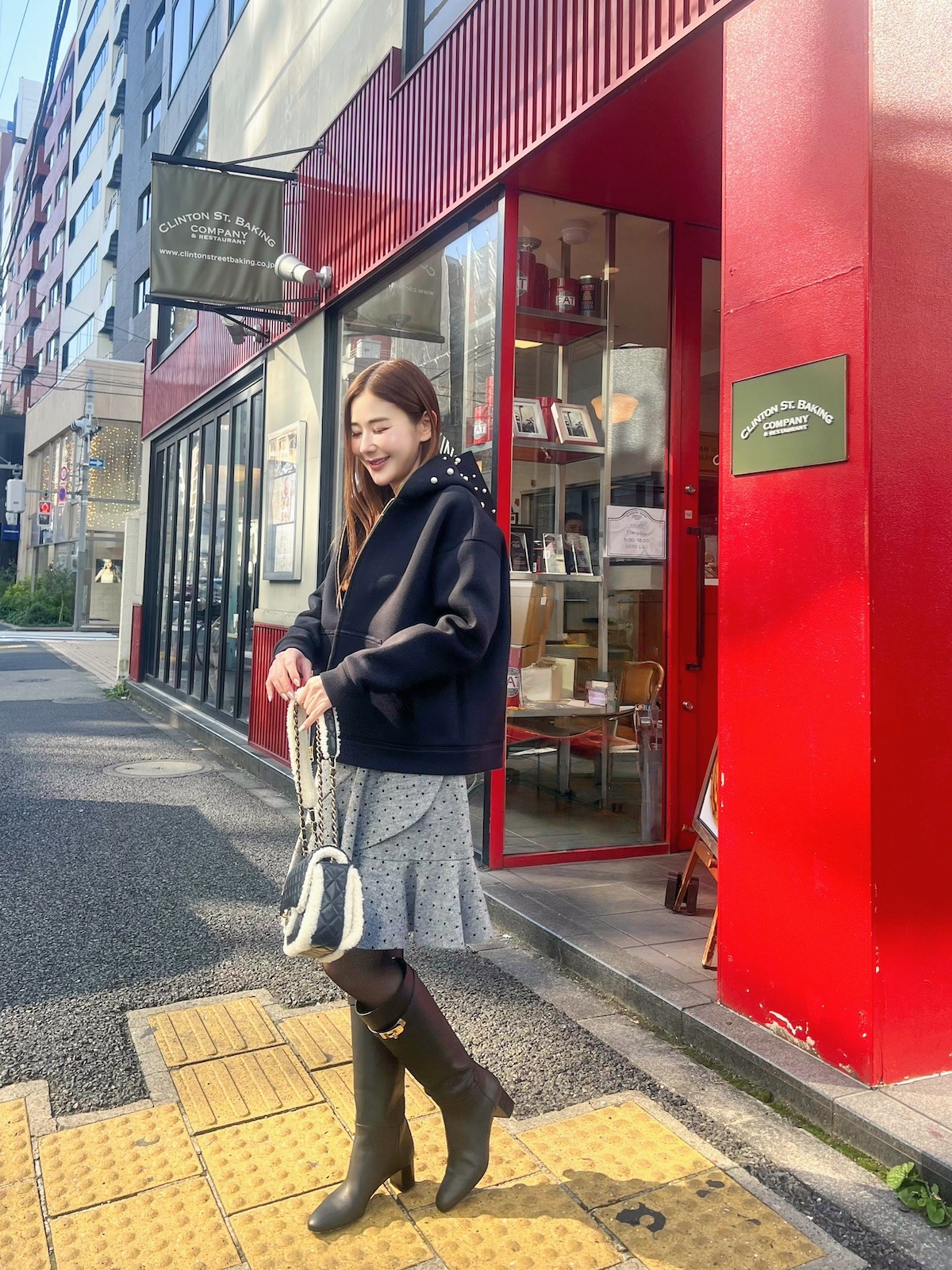 パールパーカーブラック【残り1点】 | TOPS | OBLI