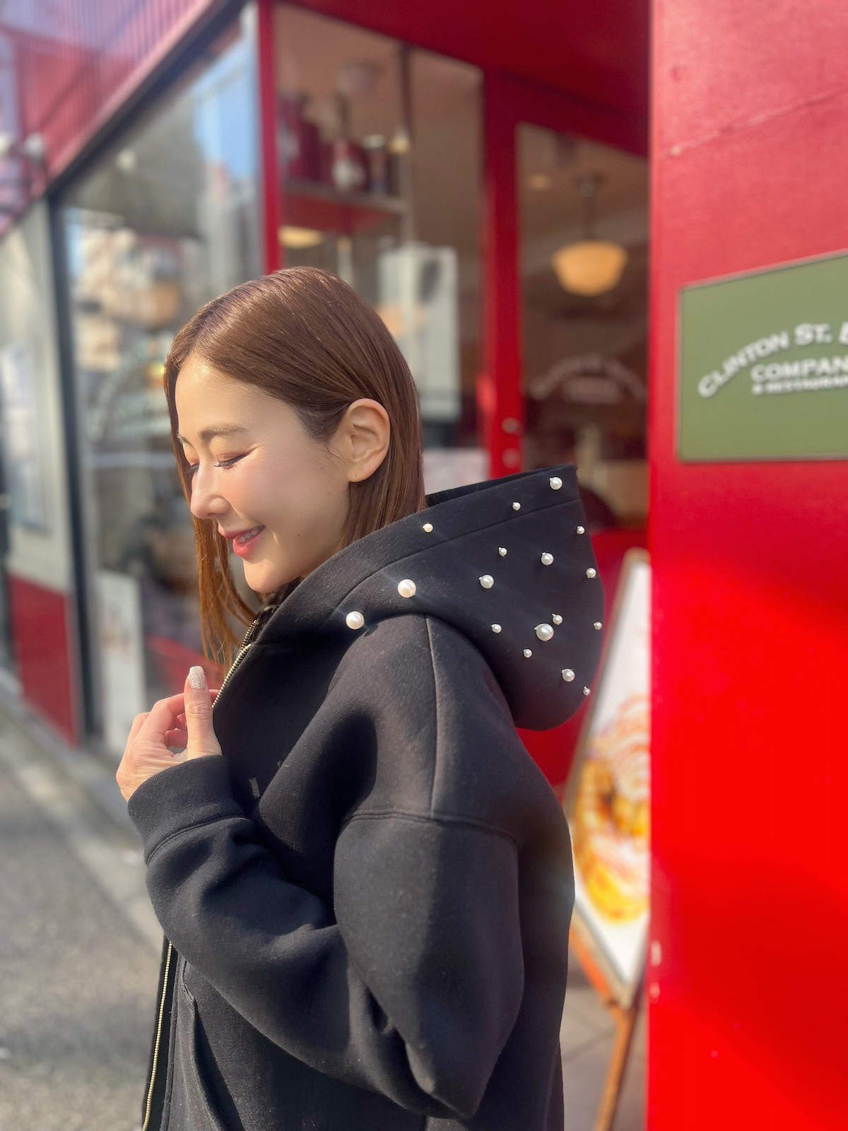 パールパーカーブラック【残り2点】