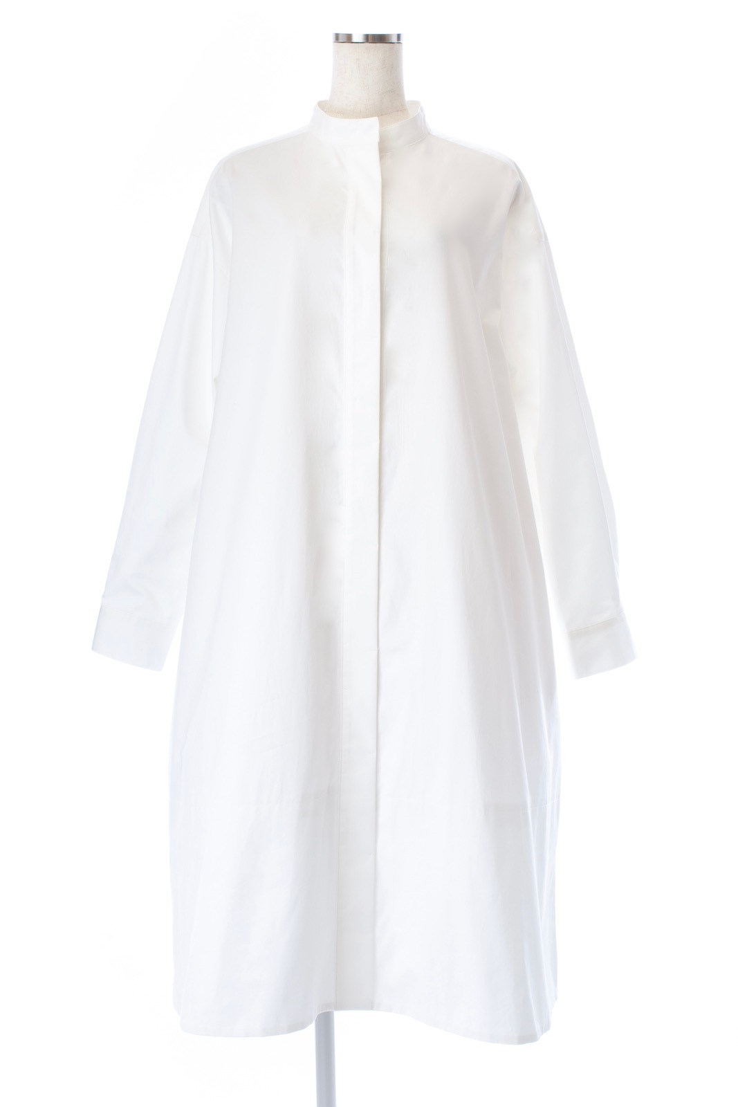 スタンドカラーシャツワンピース【残りわずか】