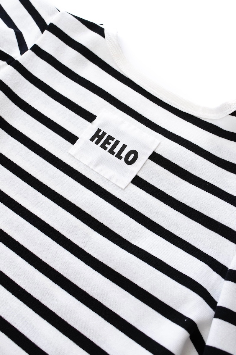 OBLI パワーショルダー半袖カットソー　ブラック OBLI パワーショルダー半袖カットソー ブラック OBLI パワー