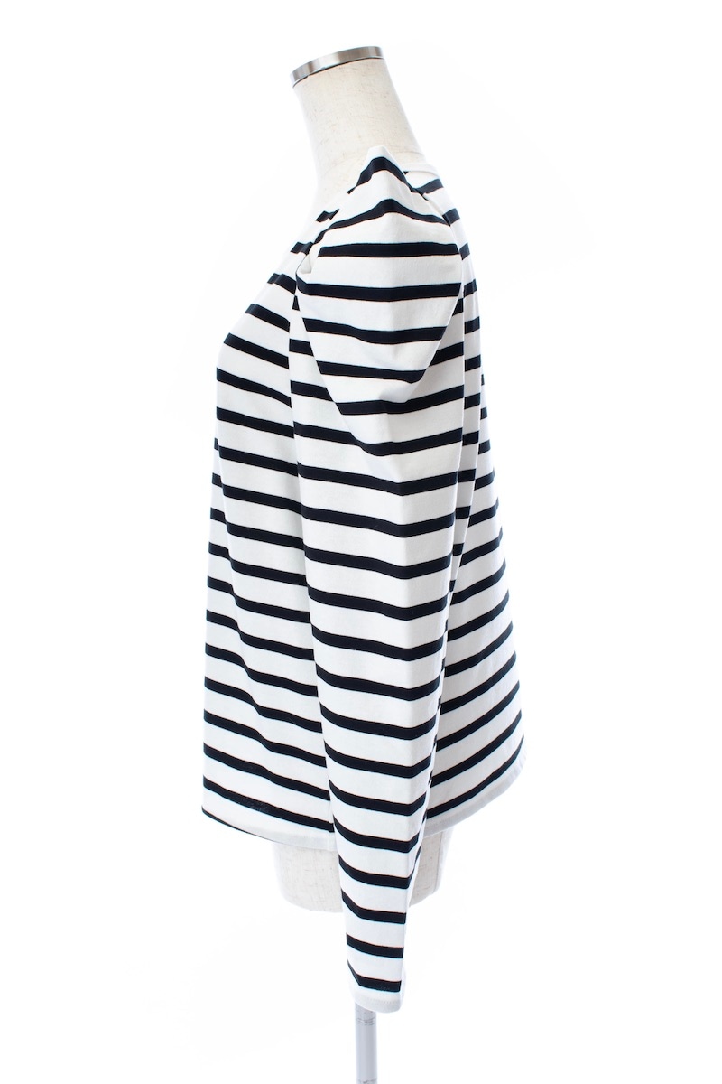 OBLI パワーショルダーボーダーカットソー半袖 パワーショルダーボーダーカットソー | TOPS | OBLI
