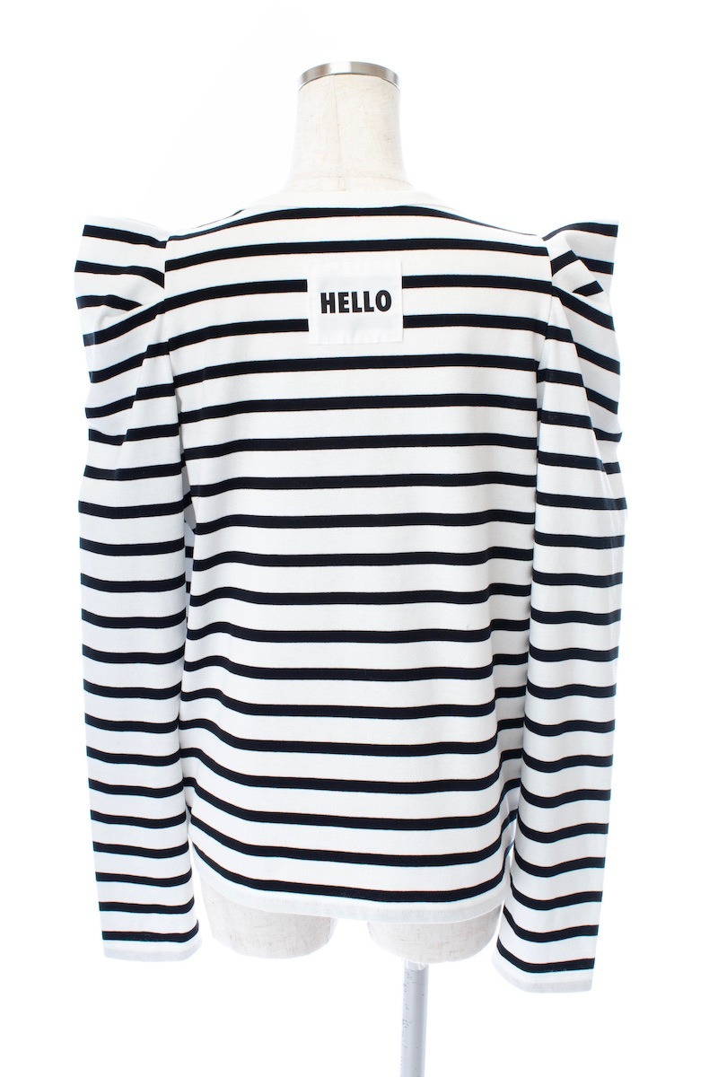 パワーショルダーボーダーカットソー | TOPS | OBLI