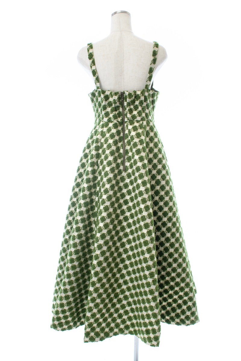 グリーンジャガードワンピース