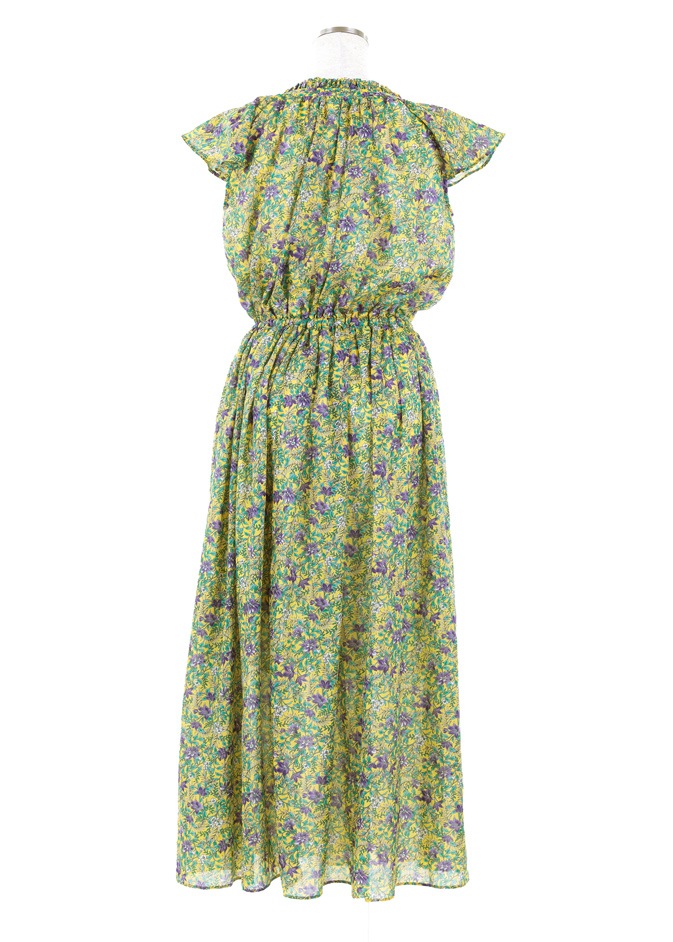 シフォンフラワーワンピース/イエロー | DRESS | OBLI