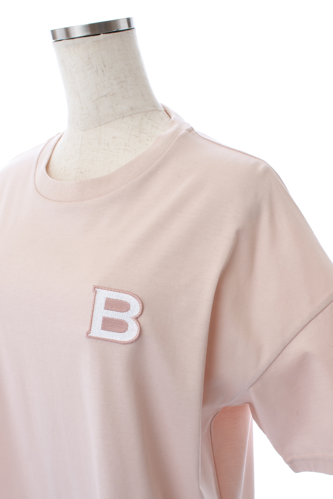 OBLI ロゴワッペンTシャツ　ピンク　ワッペン ロゴワッペンTシャツ/ピンク | TOPS | OBLI