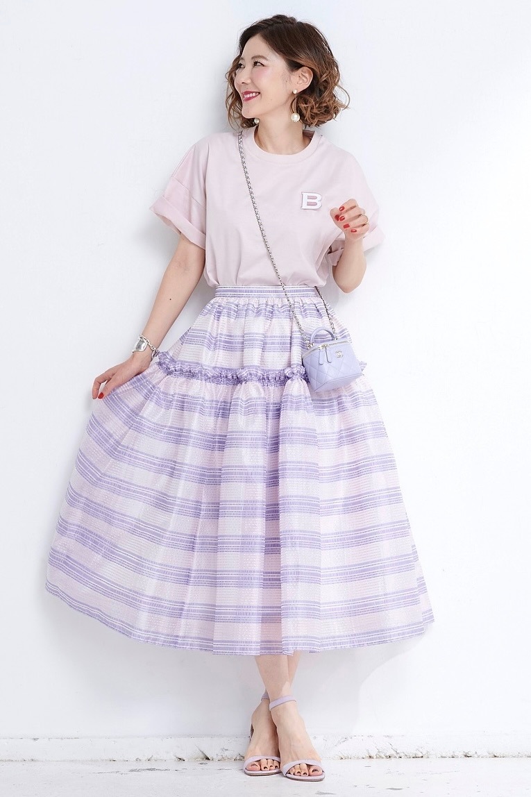 OBLI ロゴワッペンTシャツ　ピンク　ワッペン ロゴワッペンTシャツ/ピンク | TOPS | OBLI