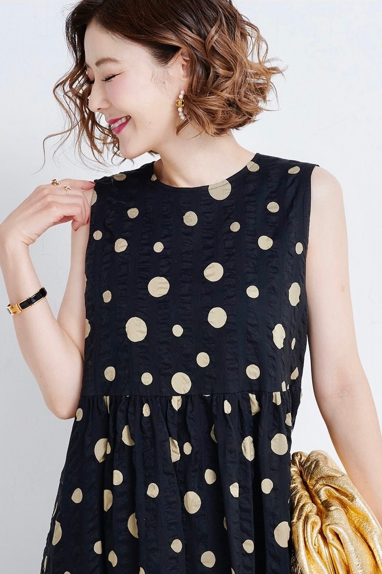 OBLI オブリ ランダムドット ワンピース サイズ0 [M3966] 【公式通販】