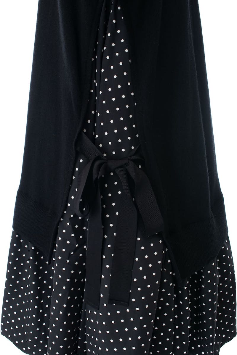 ニットドッキングドットワンピース | DRESS | OBLI