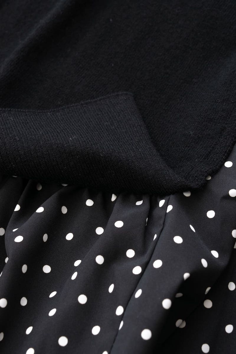 ニットドッキングドットワンピース | ALL ITEM | OBLI