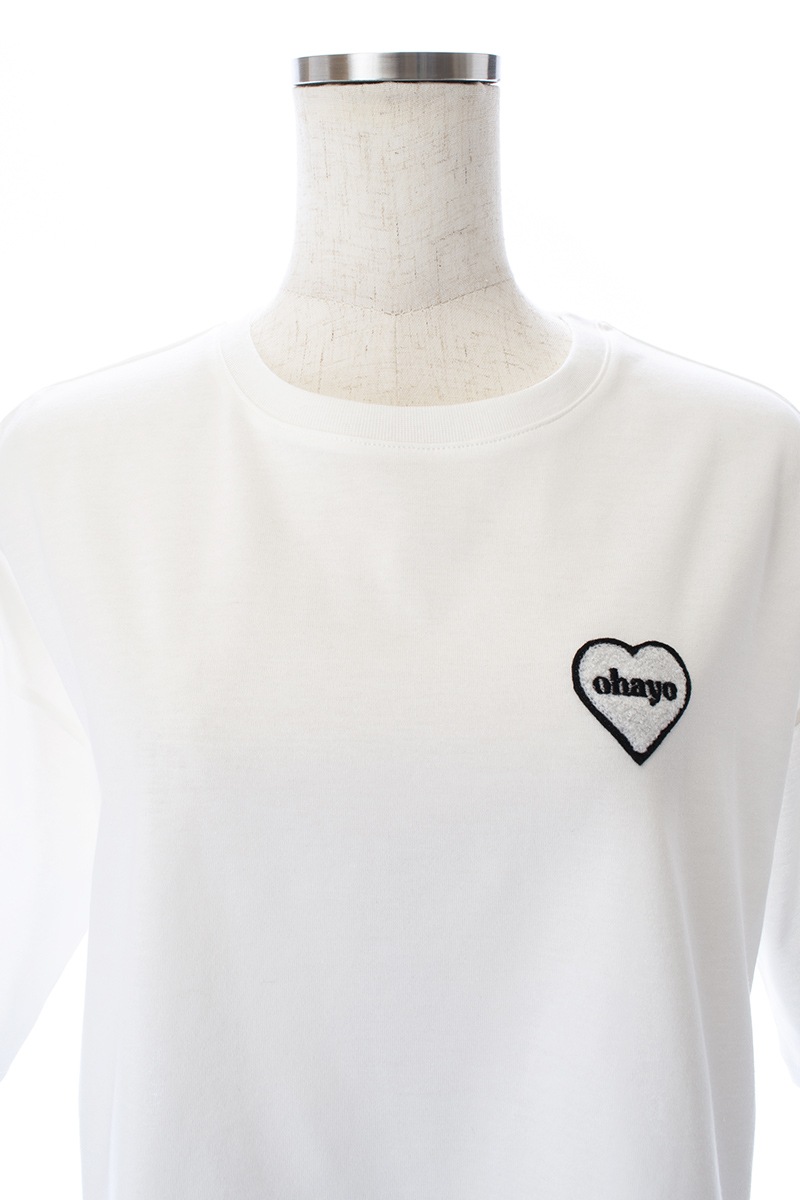 Ohayo Tシャツ/ホワイト | TOPS | OBLI