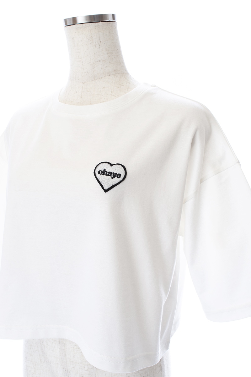 Ohayo Tシャツ/ホワイト | TOPS | OBLI