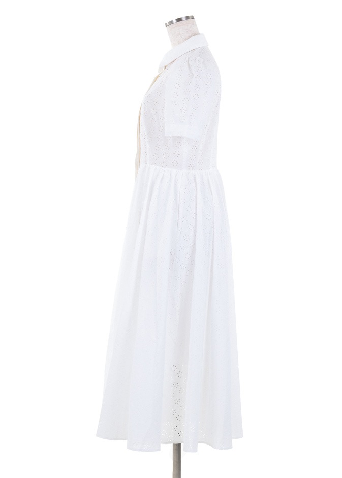 コットンレースシャツワンピース | DRESS | OBLI 