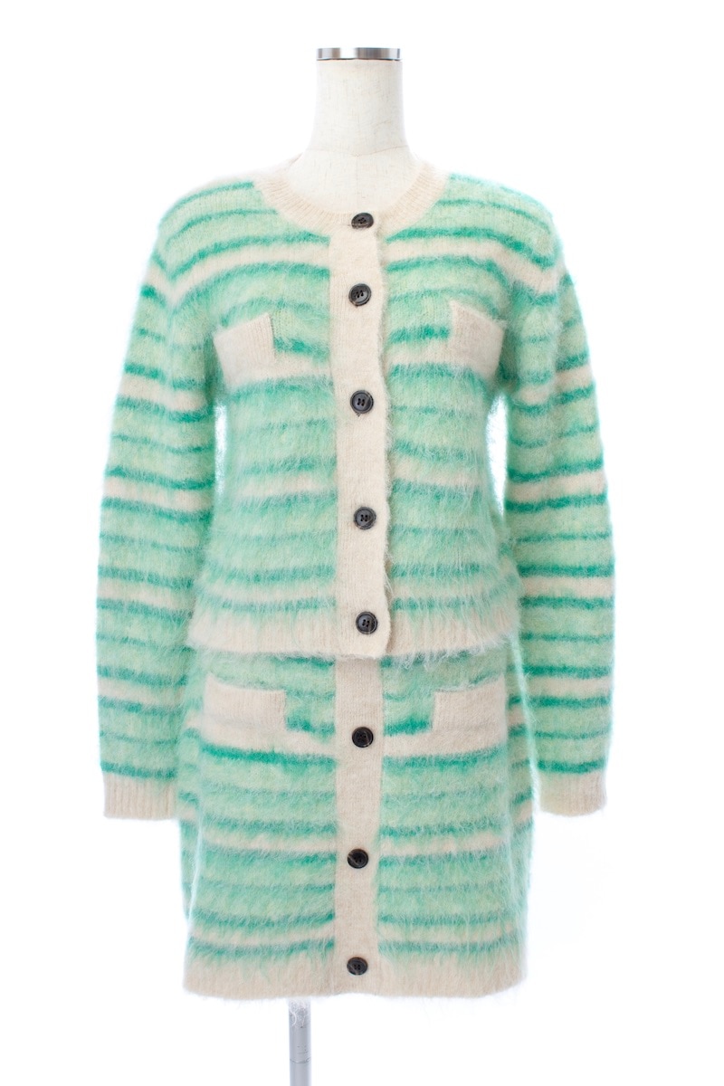 ボーダーニットスカート