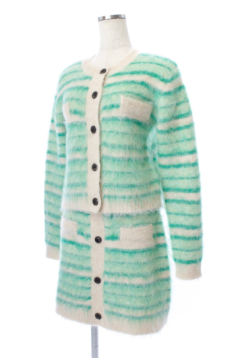 ボーダーニットスカート