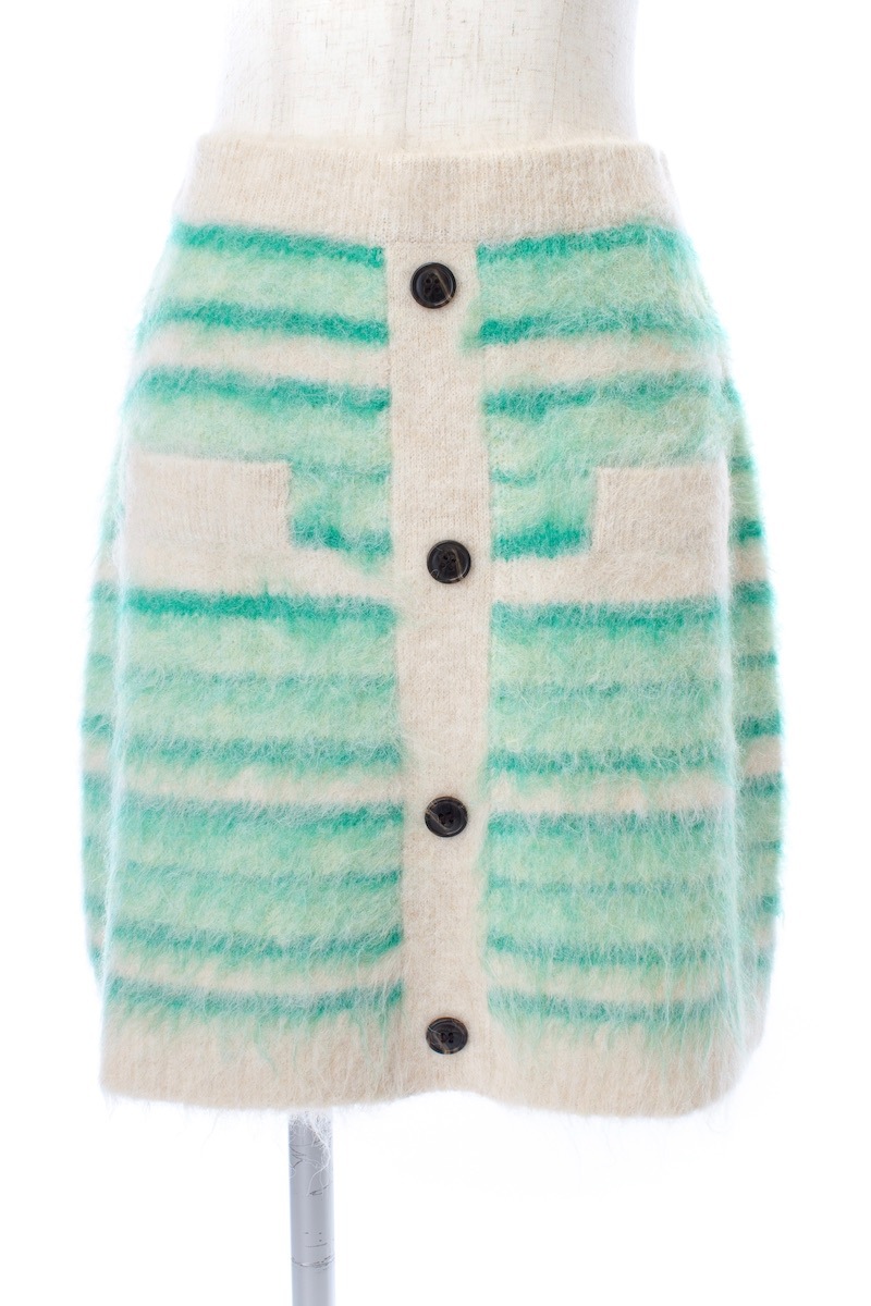 ボーダーニットスカート