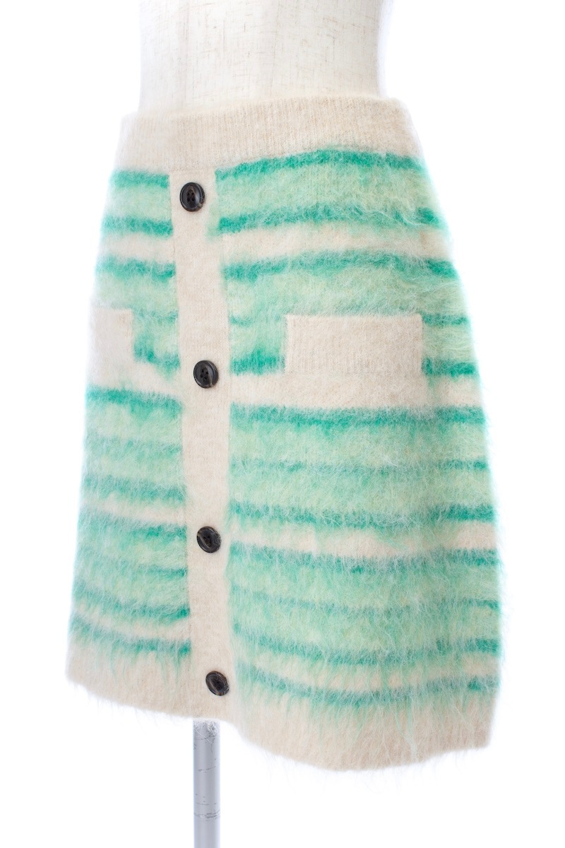 ボーダーニットスカート