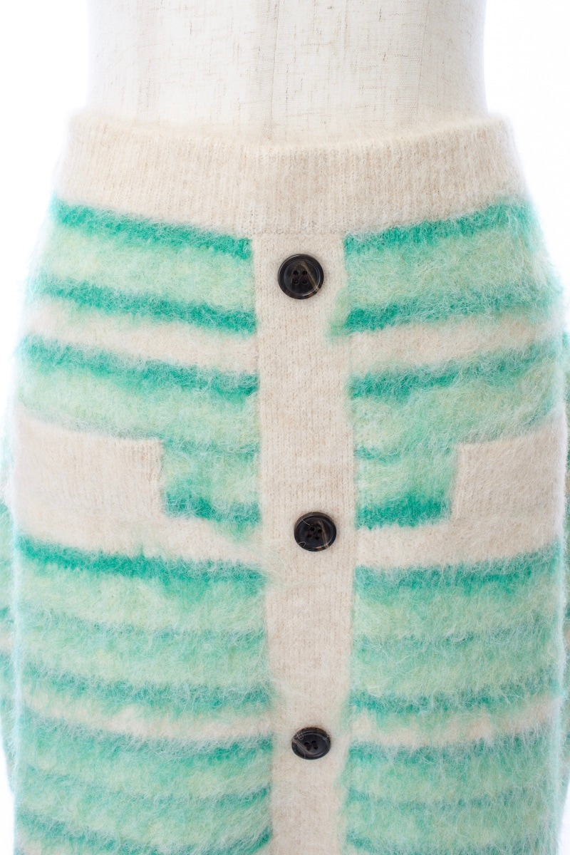 ボーダーニットスカート