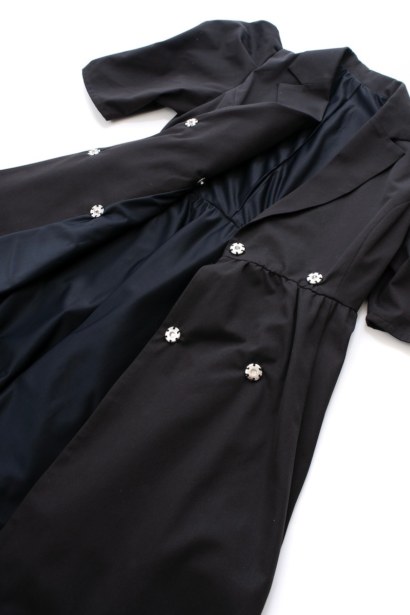 ジャケットパワーショルダーワンピース/ミニ