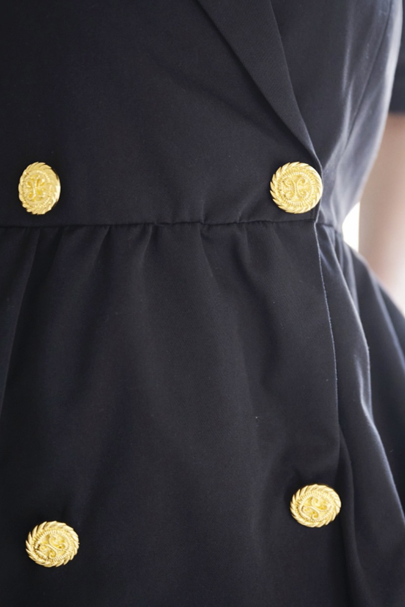 ジャケットパワーショルダーワンピース/ミニ | DRESS | OBLI