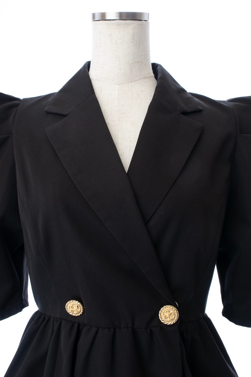 新品OBLI ジャケットパワーショルダーワンピース/ミニA75 ジャケットパワーショルダーワンピース/ミニ | DRESS | OBLI