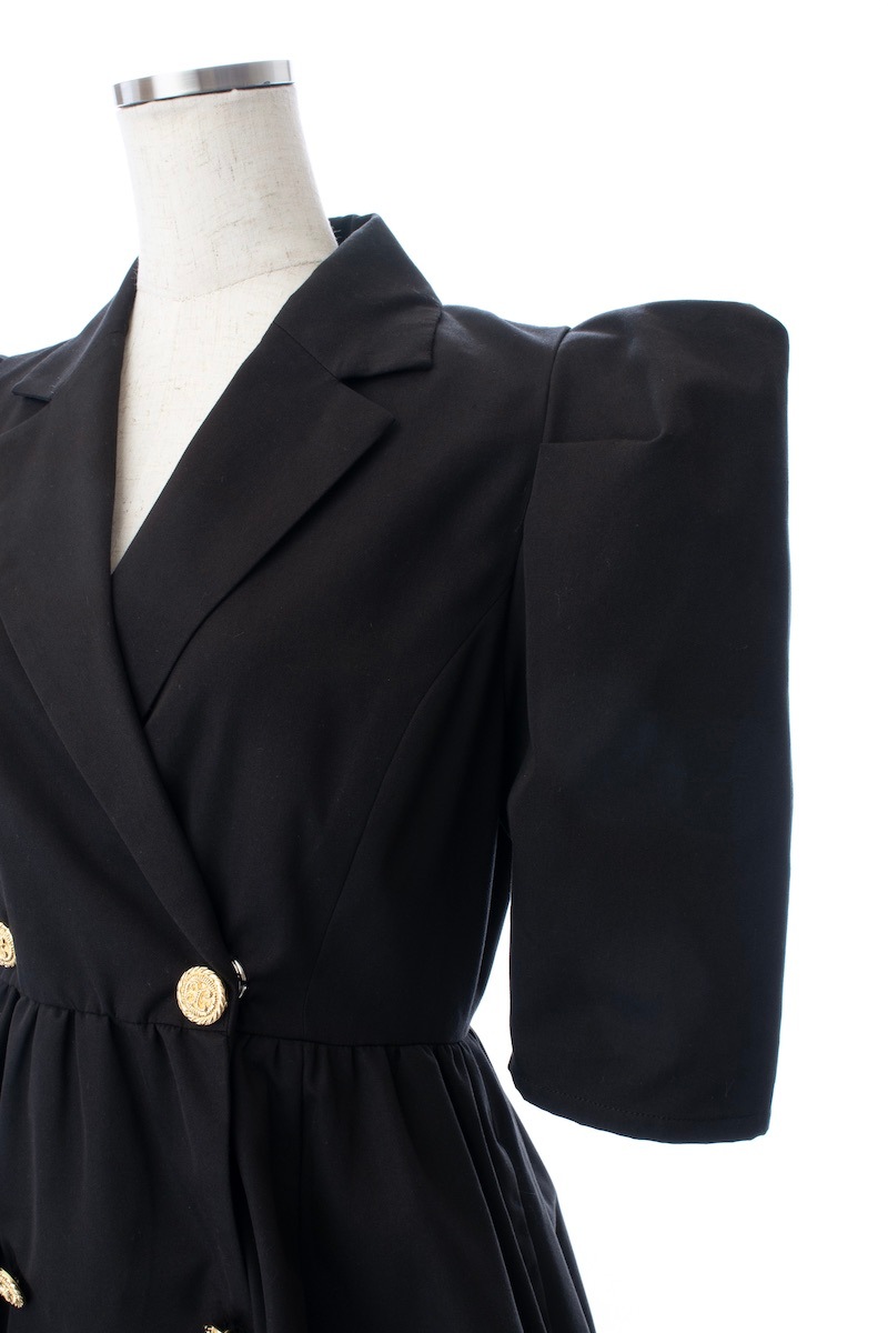 ジャケットパワーショルダーワンピース/ミニ