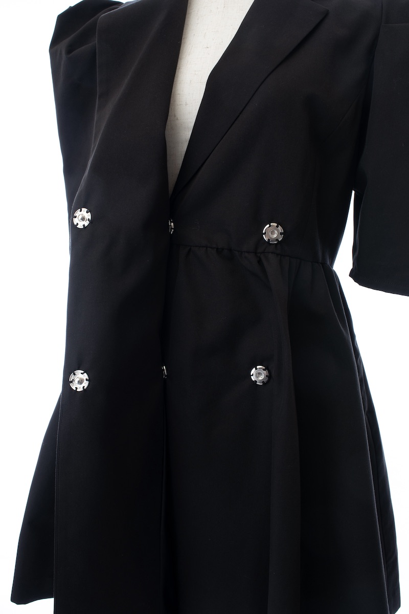 ジャケットパワーショルダーワンピース/ミニ