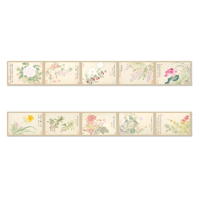 マスキングテープ:花卉図冊