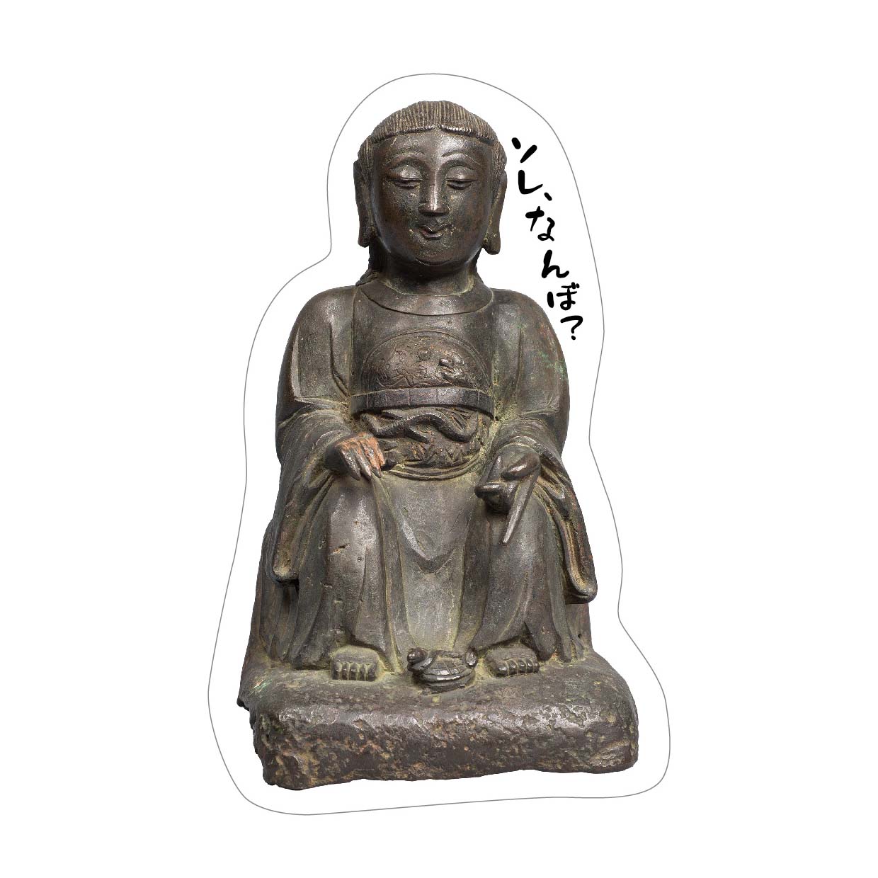 おしゃべりステッカー：銅造 玄天上帝像