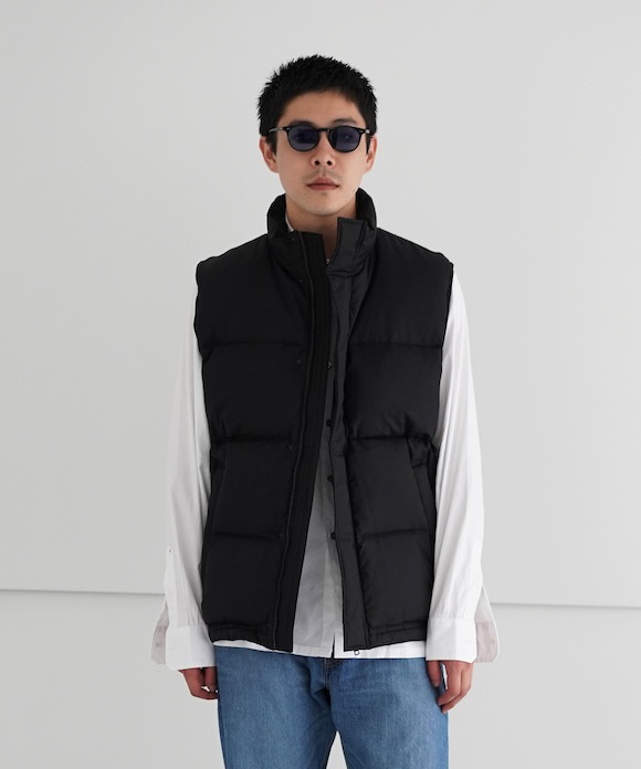 【SOLD OUT】AURALEE SUVIN HIGH COUNT CLOTH DOWN VEST