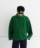 SOLD OUTAURALEE GOAT SUEDE P/O BLOUSON "GREEN"