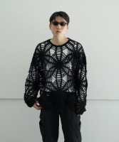 SOLD OUTTTT MSW Spider handmade knit "black"