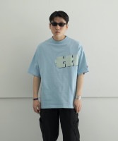 TTT MSW TTT logo print TEE "light blue"