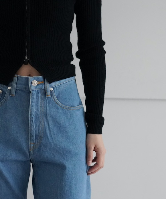 SOLD OUT】FAX COPY EXPRESS Tight Ribbed-knit Zipper Cardigan