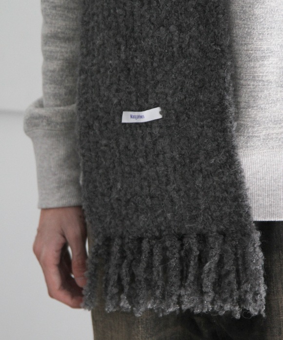 Margarines hooded scarf マフラー black