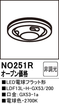 NO251RLEDŵեåȷLDF13L-H-GX53/200⡧GX53-1a١2700Kŵ忧ˡĴࡧĴ