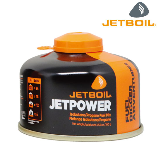 ジェットボイル ジェットパワー100G 1824332 ガス缶 カートリッジガス ジェットボイル燃料 ガスカートリッジ 交換用ガス缶 mont-bell正規取引店
