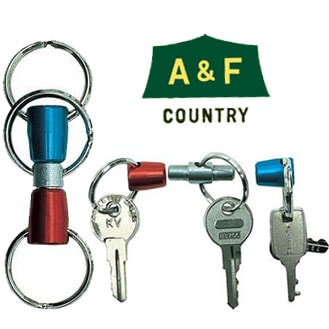 A&F AF00800013 トリプルキーリリース 色分け キーホルダー  エイアンドエフ正規取扱店