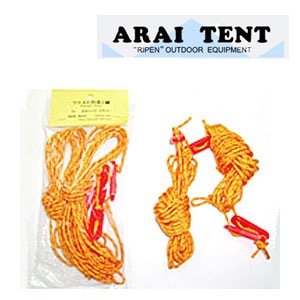 アライテント ARI030 ツェルト張綱セット 4m×2本/50g 自在4個付 【ゆうパケットOK】 ロープセット 山用テント ライペンテント RIPENテント