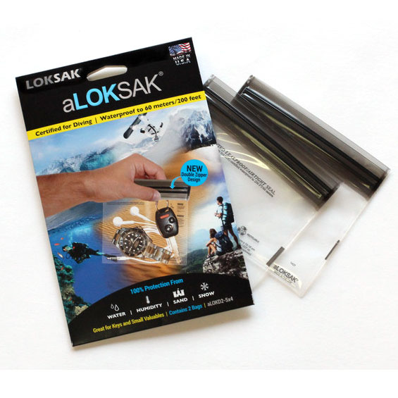 ロックサック 防水ケース LKSKALOKD2-5X4 aLOKSAK／防水マルチケースXXSサイズ（2枚入）縦127 ×横121 防水ケース 防臭ケース