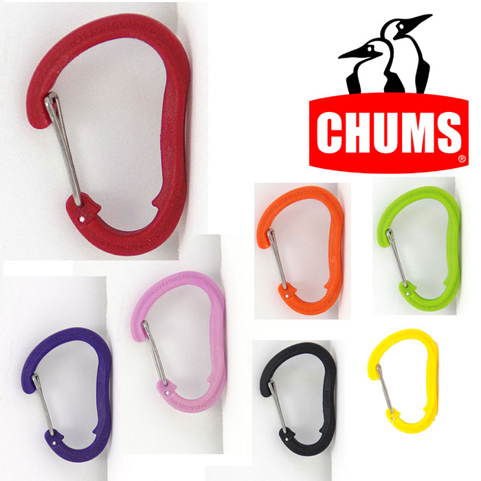 チャムス プラスチックイービナーS CH61-0118 プラスチック カラビナ S